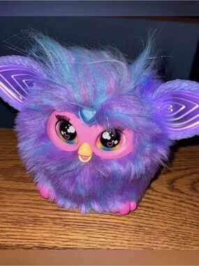 Furby Purple Plush Tie Dye Interactive Toy Working & Talking F6743UUO
